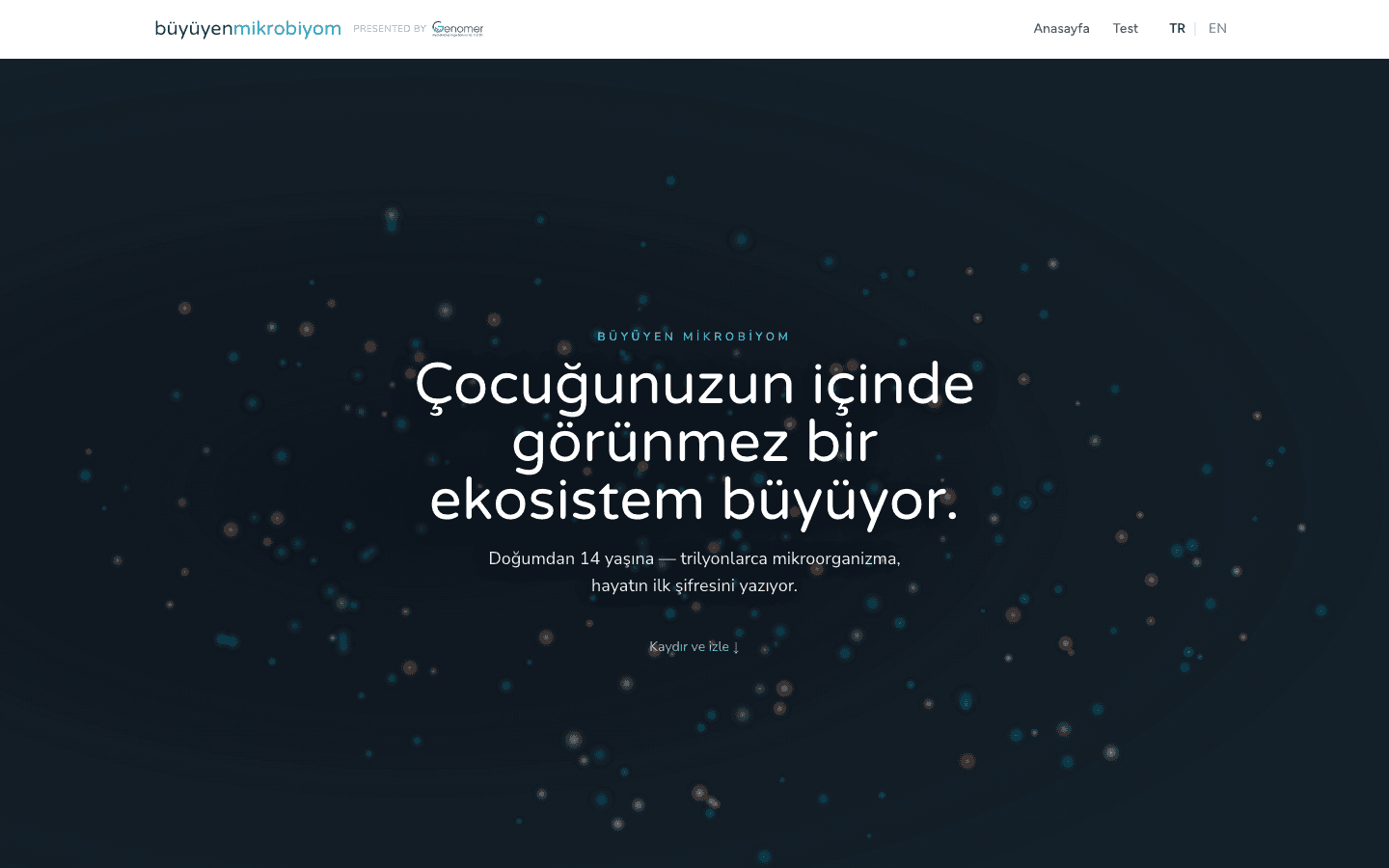 buyuyenmikrobiyom.com anasayfa ekran görüntüsü